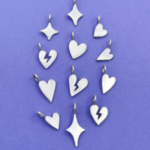Pendentifs en argent 925, collection capsule Valentin·e